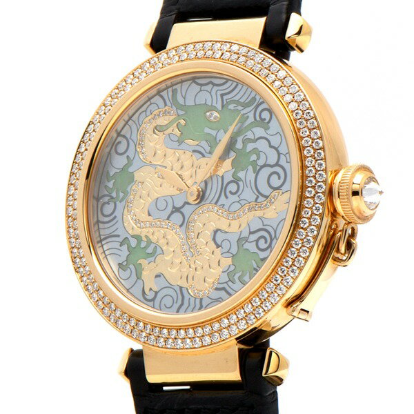 278656【中古】【CARTIER】【カルティエ】パシャ 42 ドラゴン　C4008341