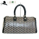 279068【中古】【GOYARD】【ゴヤール】クロワジュール35　ヘリンボーン　PVC×レザー　ブ ...