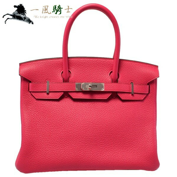 【バッグSALE対象品】348034【未使用品】【HERMES】【エルメス】バーキン30　トリヨンクレマンス　ローズエクストリーム　パラジウム金具　D刻　2019年hermes　ハンドバッグのサムネイル