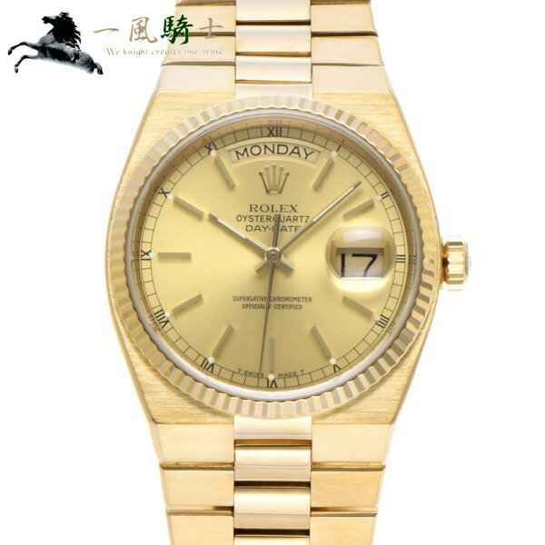 351594【中古】【ROLEX】【ロレックス】オイスタークォーツ デイデイト　19018　74番台