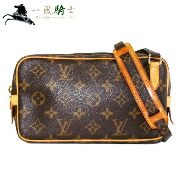 349469【中古】【LOUIS VUITTON】【ルイ・ヴィトン】ポシェット・マルリー・バンドリエール　モノグラム　M51828LV　斜め掛け　ミニショルダーバッグ