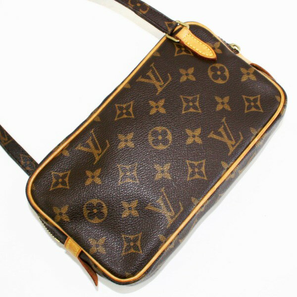 349469【中古】【LOUIS VUITTON】【ルイ・ヴィトン】ポシェット・マルリー・バンドリエール　モノグラム　M51828LV　斜め掛け　ミニショルダーバッグ