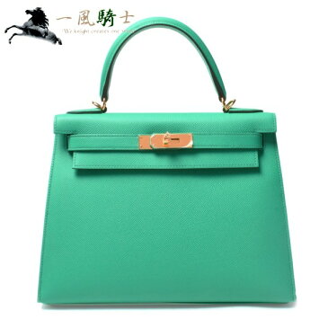 380459【未使用】【HERMES】【エルメス】ケリー28 外縫い ヴォーエプソン ヴェールヴェロン D刻 ゴールド金具hermes 2019年製 2WAY ハンドバッグ ショルダーバッグ