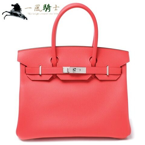 380631【未使用】【HERMES】【エルメス】バーキン30　ヴォーエプソン　ローズエクストリーム　Y刻　パラジウム金具hermes　2020年製　ハンドバッグ