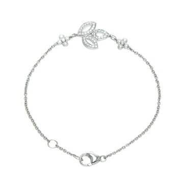 【クーポン利用可】【7月26日1:59まで】394069【中古】【HARRY WINSTON】【ハリーウィンストン】リリークラスター ミニ ブレスレット PT950×ダイヤモンド HW プラチナ 百合 アクセサリー ブランドジュエリー
