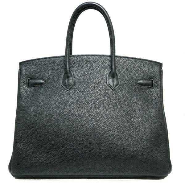 【クーポン利用可】【7月26日1:59まで】416681【中古】【HERMES】【エルメス】バーキン35　トリヨンクレマンス　ブラック　黒　T刻　パラジウム金具　シルバーhermes　2015年製　トートバッグ　ハンドバッグ