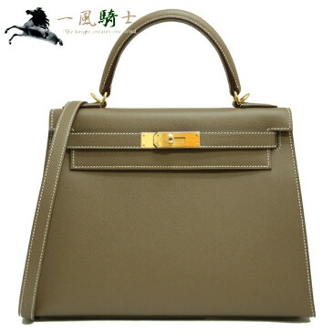 419294【新品】【HERMES】【エルメス】ケリー28 外縫い ヴォーエプソン エトゥープ グレージュ Y刻 ゴールド金具hermes 2020年製 2WAY ハンドバッグ ショルダーバッグ