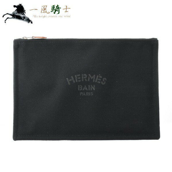 412025【未使用】【HERMES】【エルメス】ヨッティングGM　キャンバス　ブラックhermes　ポーチ　小物入れのサムネイル