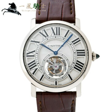 420349【中古】【CARTIER】【カルティエ】ロトンド ドゥ カルティエ フライング トゥールビヨン W1556216