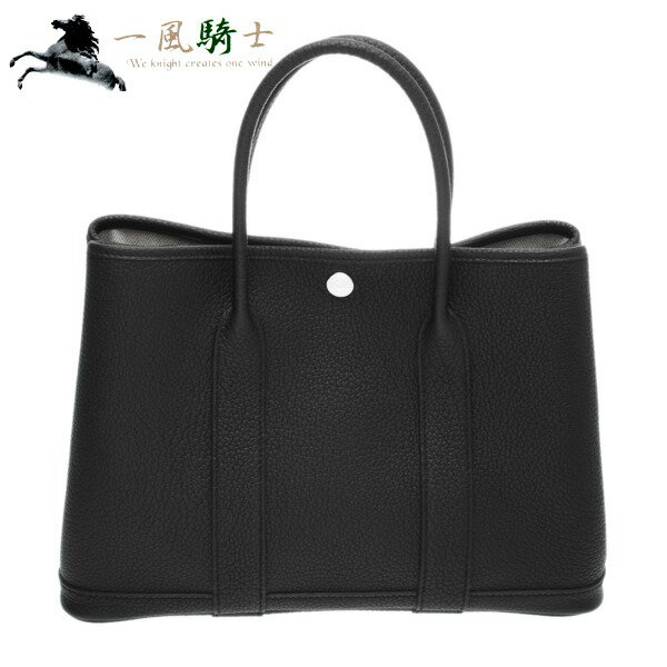 425665【新品】【HERMES】【エルメス】ガーデンパーティTPM　ネゴンダ　ブラック　黒　Z刻　パラジウム金具　シルバーhermes　2021年製　ハンドバッグ　トートバッグのサムネイル
