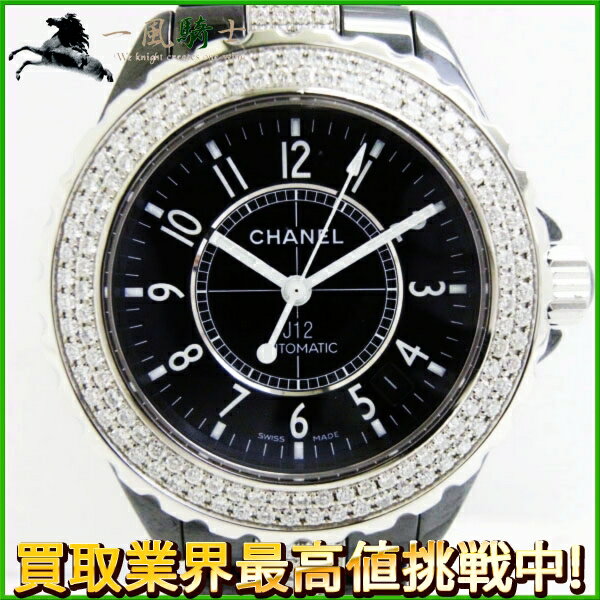 113716【中古】【CHANEL】【シャネル】J12　38mm　H1339　　純正ダイヤベゼル　純 ...