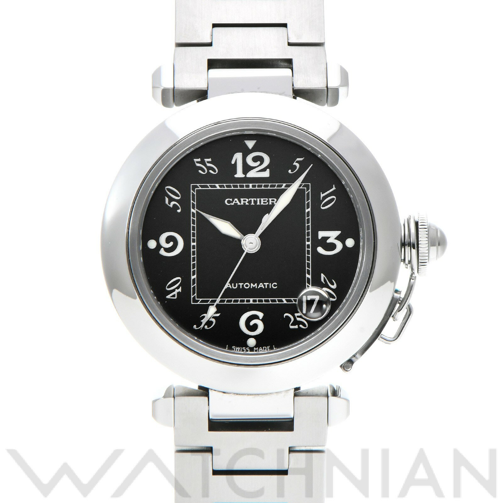 【中古】 カルティエ CARTIER パシャC W31043M7 ブラック ユニセックス 腕時計