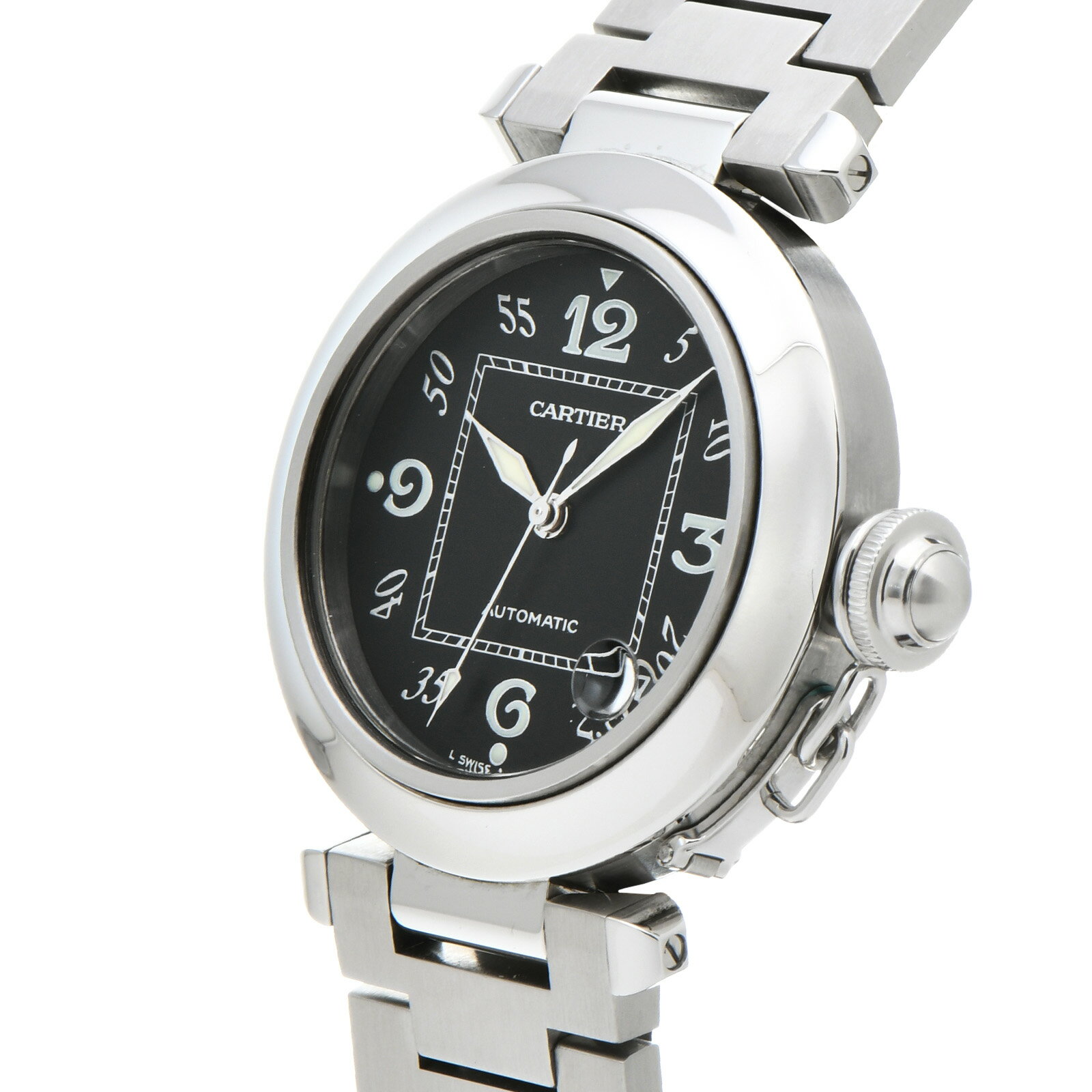【中古】 カルティエ CARTIER パシャC W31043M7 ブラック ユニセックス 腕時計