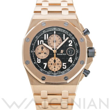 【最大50,000円OFFクーポン配布中 〜9/2 09:59】【中古】 オーデマ ピゲ AUDEMARS PIGUET ロイヤルオーク オフショア クロノグラフ 26470OR.OO.1000OR.03 ブラック/ピンクゴールド メンズ 腕時計