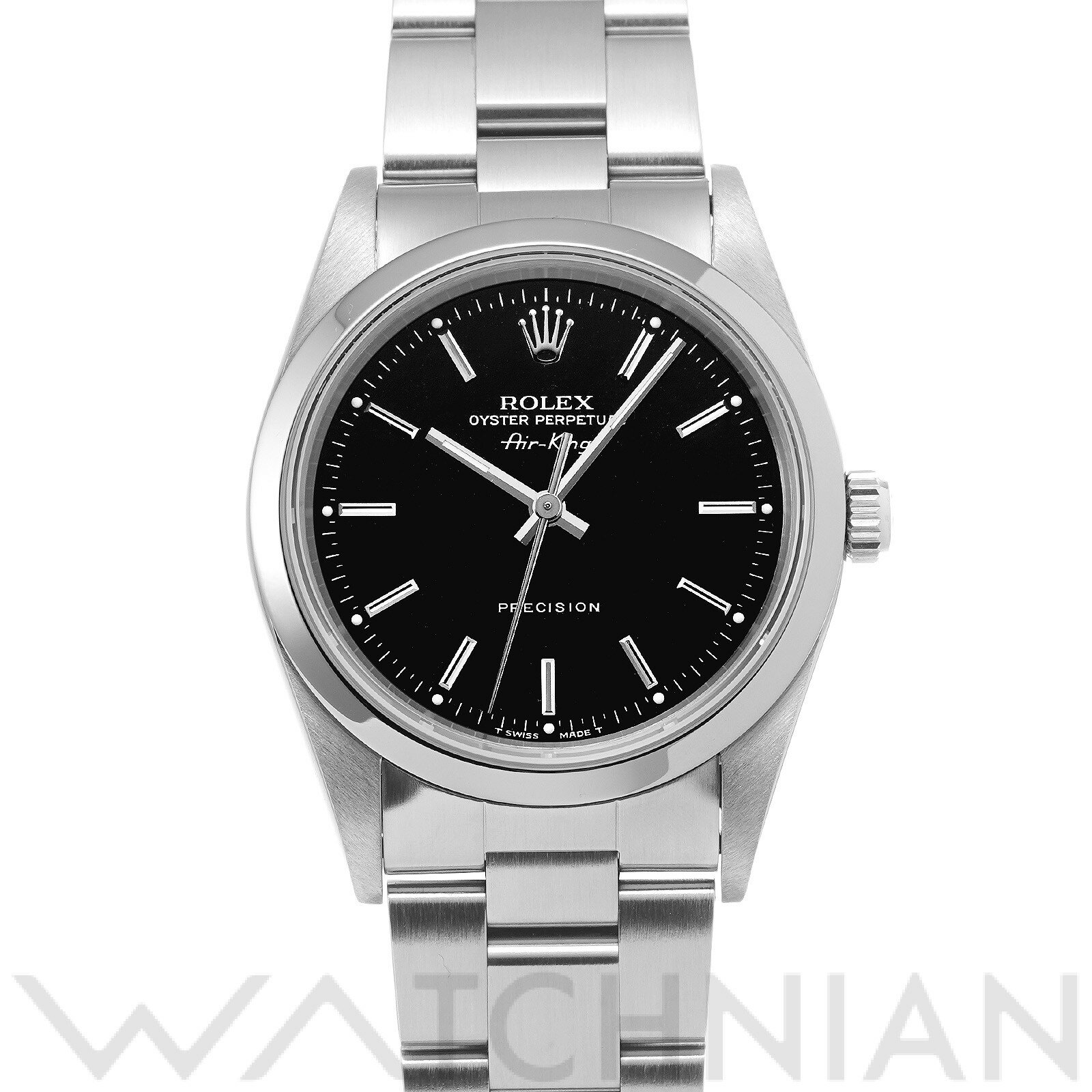 【中古】 ロレックス ROLEX エアキング 14000 W番(1995年頃製造) ブラック メンズ 腕時計