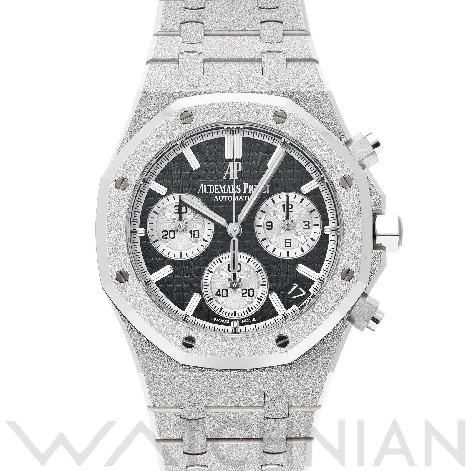 【39ショップ限定P2倍＆最大50,000円OFFクーポン配布中！】【中古】 オーデマ ピゲ AUDEMARS PIGUET ロイヤルオーク フロステッドゴールド クロノグラフ 26239BC.GG.1224BC.02 ブラック メンズ 腕時計