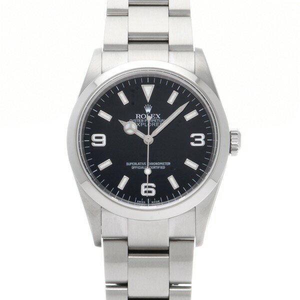 【中古】 ロレックス ROLEX エクスプローラー 114270 Y番(2002年頃製造) ブラック メンズ 腕時計
