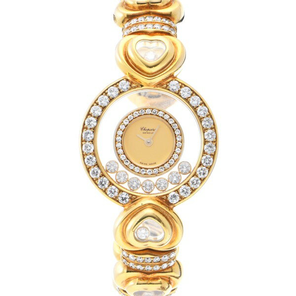 【中古】 ショパール Chopard ハッピーダイヤモンド 20/5570 シャンパン/ダイヤモンド レディース 腕時計