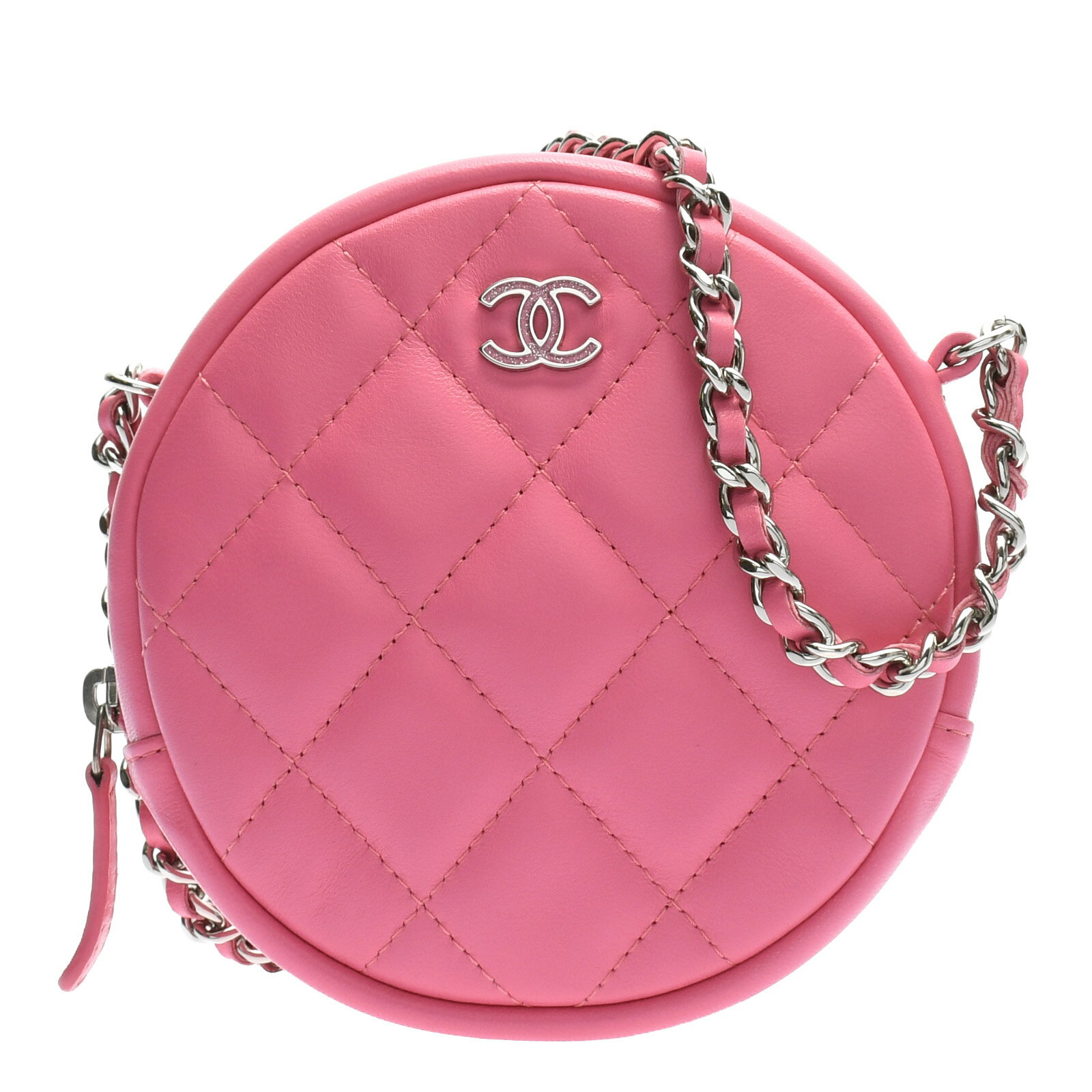 【未使用品】 シャネル CHANEL チェーンポーチ シルバー金具 ラムスキン レディース ポーチのサムネイル