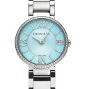 【中古】 ティファニー TIFFANY&Co. アトラス 2-ハンド 24mm 62867485 アイスブルー/ダイヤモンド レディース 腕時計 その1