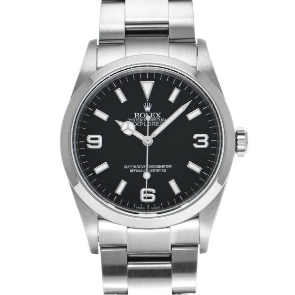 【中古】 ロレックス ROLEX エクスプローラー 114270 K番(2001年頃製造) ブラック メンズ 腕時計