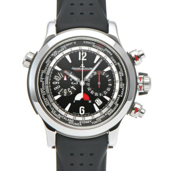 【中古】 ジャガー・ルクルト JAEGER-LECOULTRE マスター コンプレッサー エクストリーム ワールド クロノグラフ Q1768470 ブラック メンズ 腕時計のサムネイル