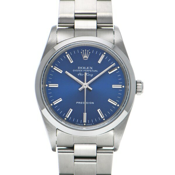 【中古】 ロレックス ROLEX エアキング 14000 N番(1991年頃製造) ブルー メンズ 腕時計
