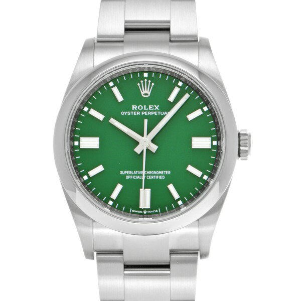 【中古】 ロレックス ROLEX オイスターパーペチュアル 36 126000 ランダムシリアル グリーン メンズ 腕時計