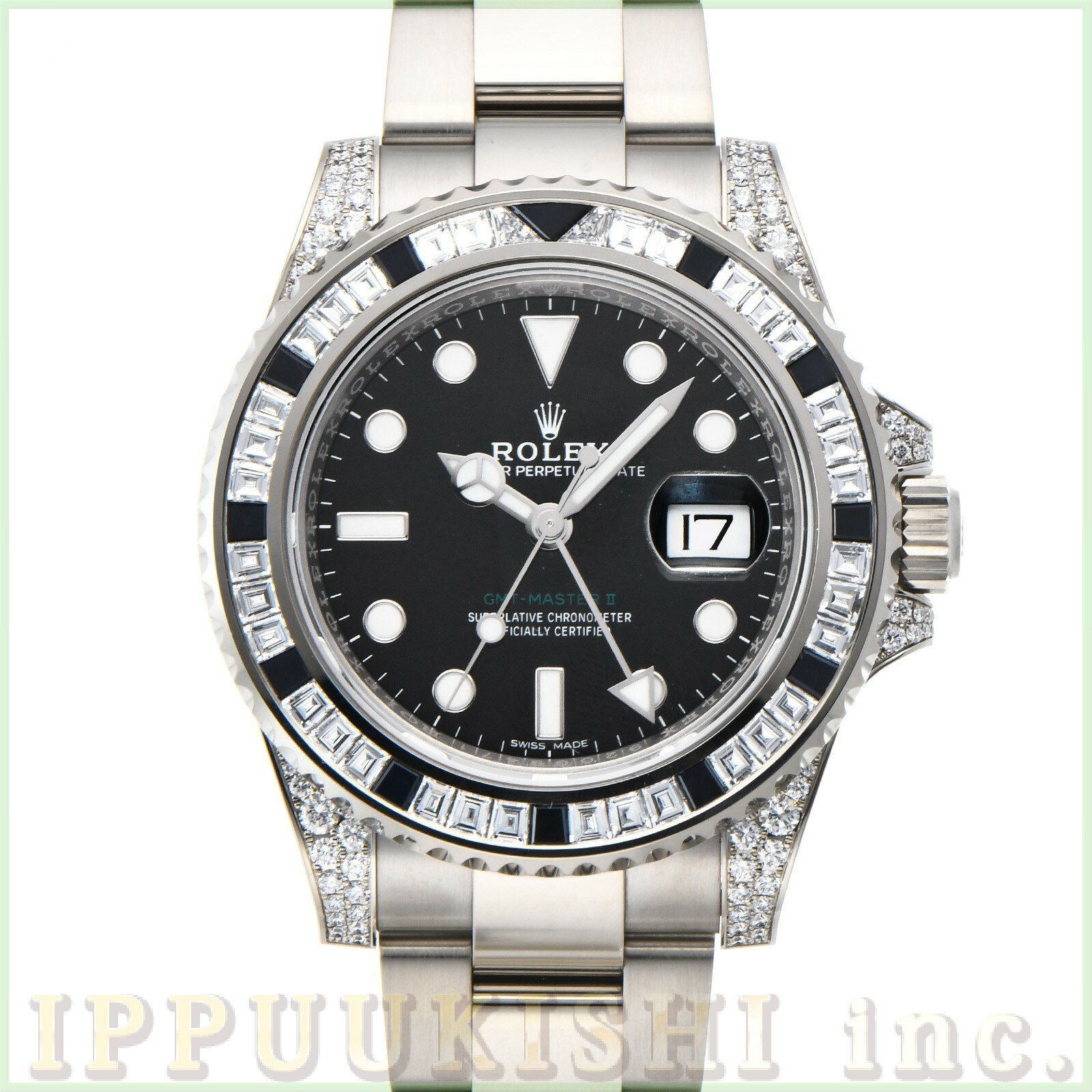 【中古】 ロレックス ROLEX GMTマスターII 116759SANR ランダムシリアル ブラック メンズ 腕時計