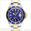 【中古】 ロレックス ROLEX サブマリーナ デイト 16613 N番(1991年頃製造) ヴァイオレット メンズ 腕時計