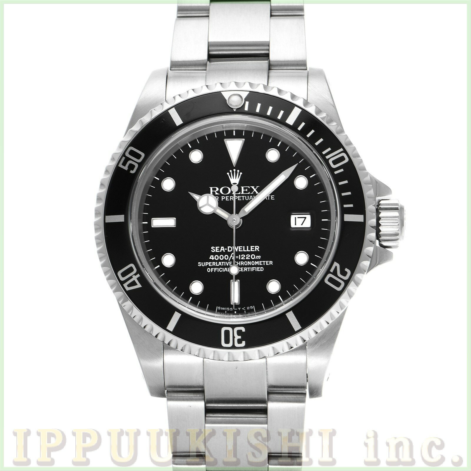 【中古】 ロレックス ROLEX シードゥエラー 16600 S番(1993年頃製造) ブラック メンズ 腕時計