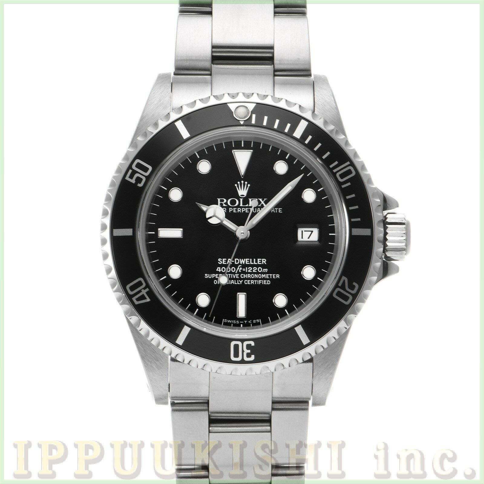 【中古】 ロレックス ROLEX シードゥエラー 16600 U番(1997年頃製造) ブラック メンズ 腕時計