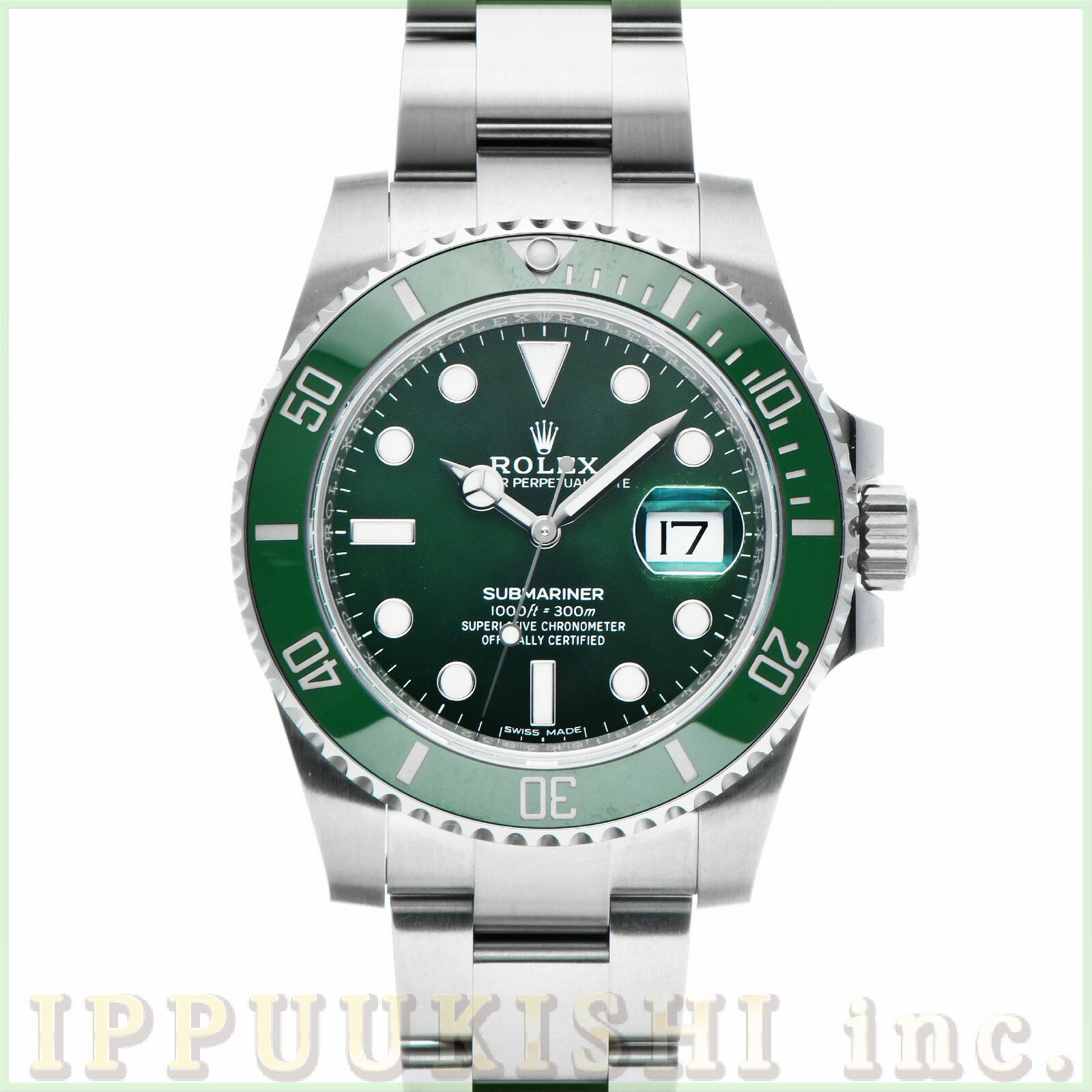 【中古】 ロレックス ROLEX サブマリーナ デイト 116610LV ランダムシリアル グリーン メンズ 腕時計