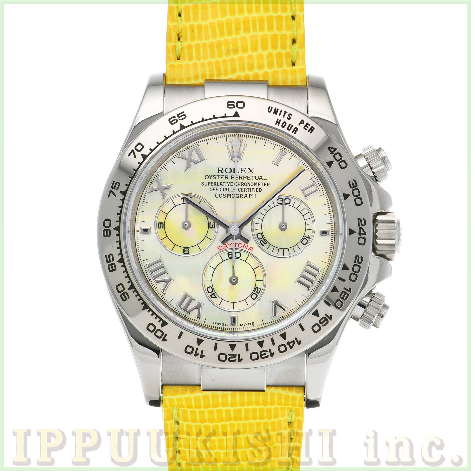 【中古】 ロレックス ROLEX コスモグラフ デイトナ ビーチ 116519 P番(2000年頃製造) イエローシェル メンズ 腕時計