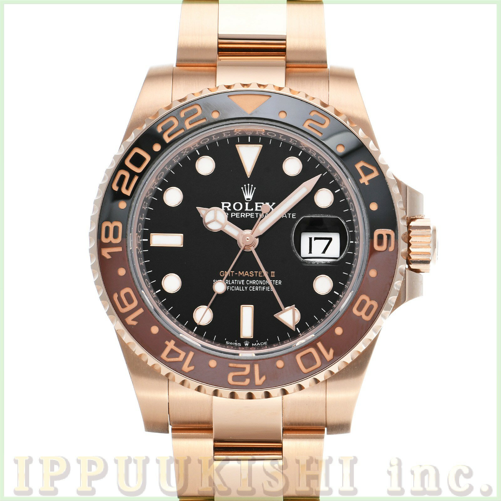 【中古】 ロレックス ROLEX GMTマスターII 126715CHNR ランダムシリアル ブラック メンズ 腕時計