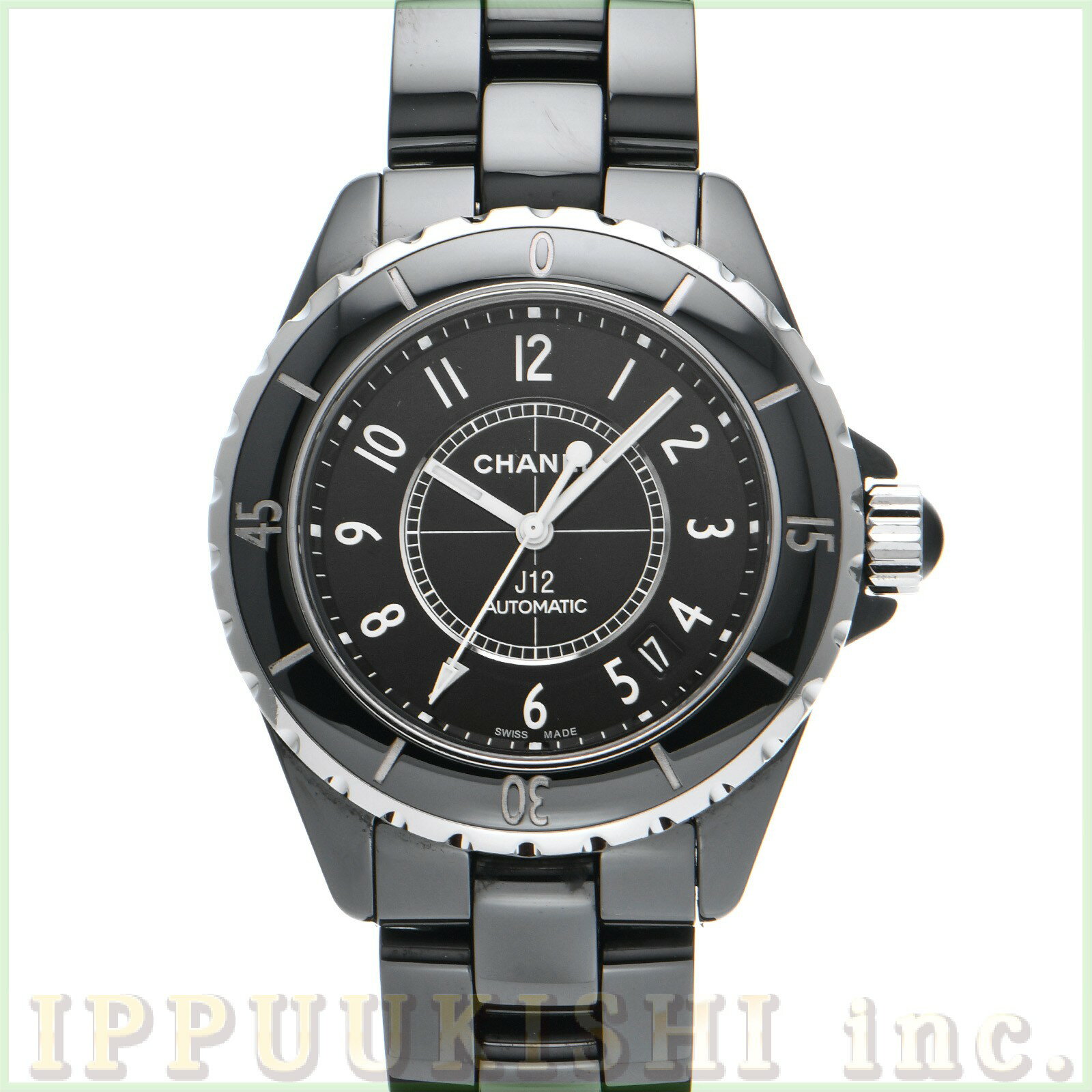 【中古】 シャネル CHANEL J12 H0685 ブラック メンズ 腕時計