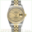 【中古】 ロレックス ROLEX デイトジャスト 16233G T番(1997年頃製造) シャンパン/ダイヤモンド メンズ 腕時計