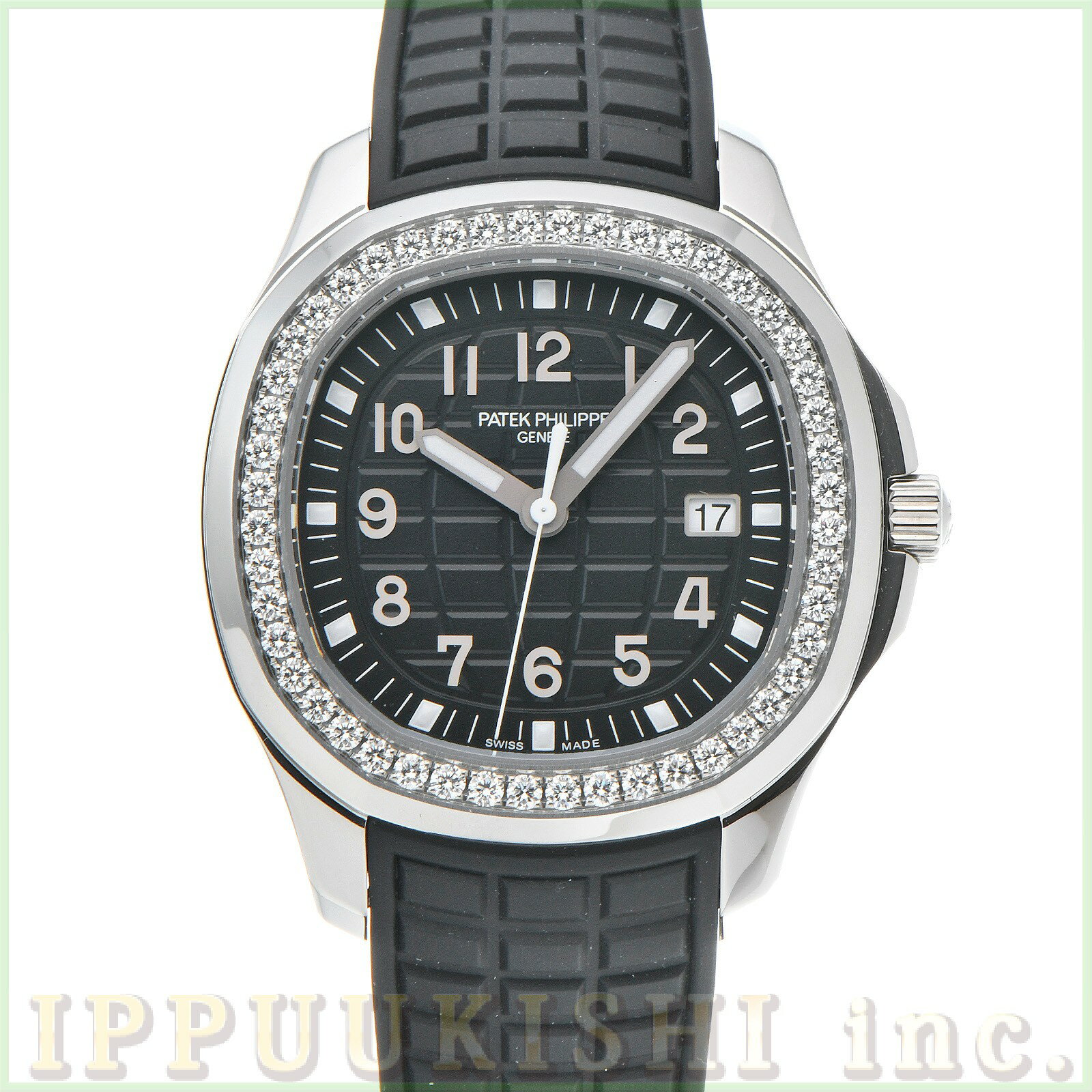 【中古】 パテックフィリップ PATEK PHILIPPE アクアノート ルーチェ 5267/200A-001 ブラック・エンボス レディース 腕時計