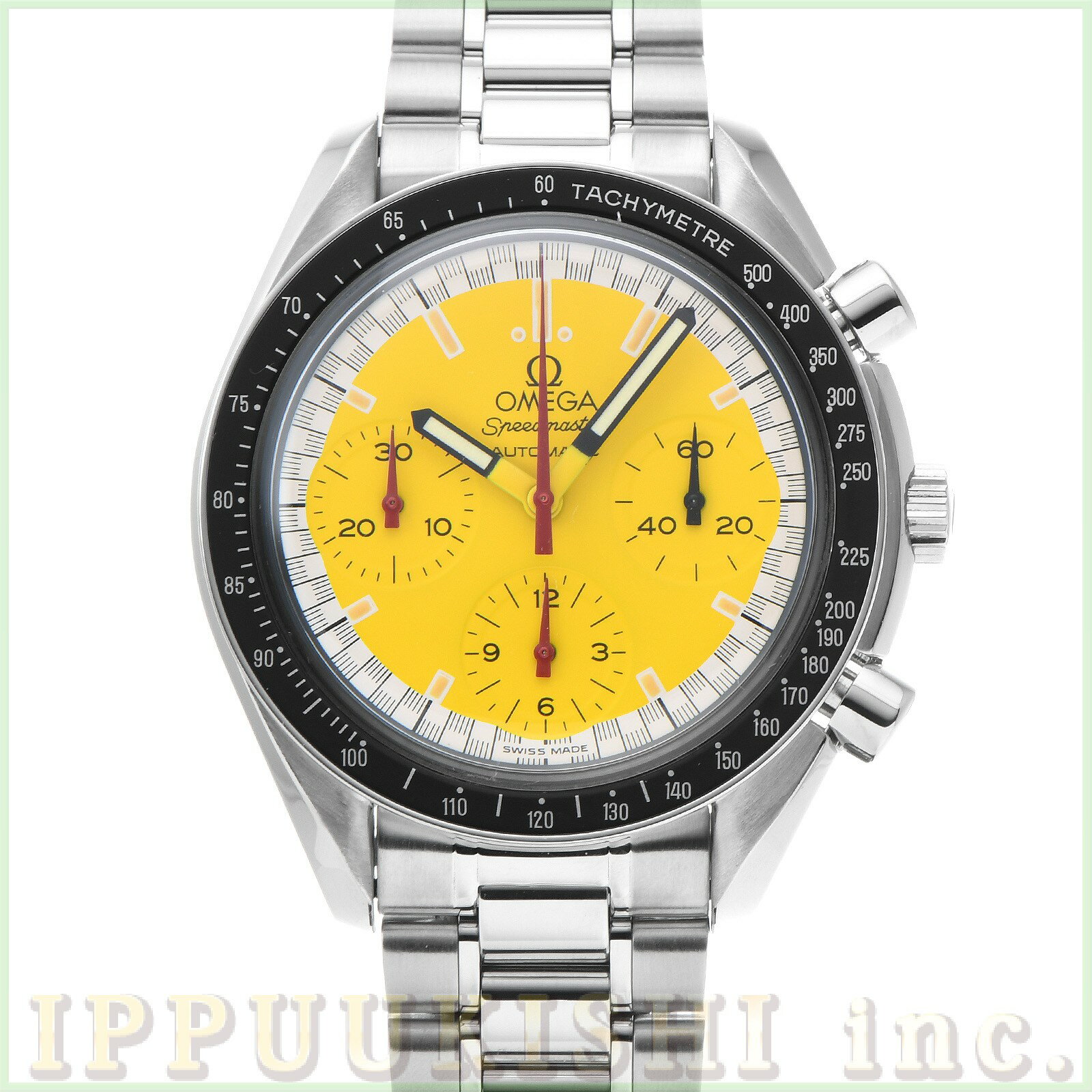 【中古】 オメガ OMEGA スピードマスター レーシング ミハエル・シューマッハ 3510.12 イエロー メンズ 腕時計