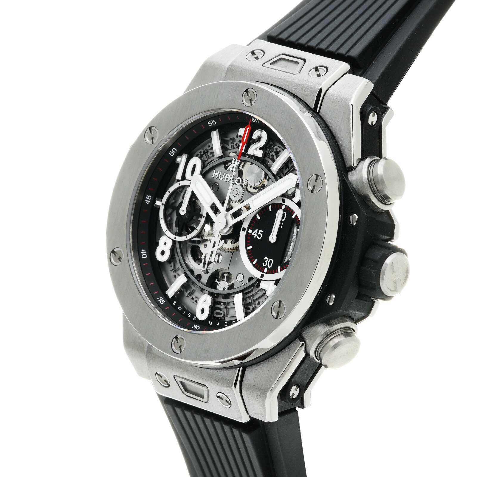 【中古】 ウブロ HUBLOT ビッグバン ウニコ チタニウム 441.NX.1170.RX マットブラックスケルトン メンズ 腕時計