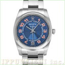 【中古】 ロレックス ROLEX エアキング 114200 M番(2007年頃製造) ブルー/コンセントリック メンズ 腕時計