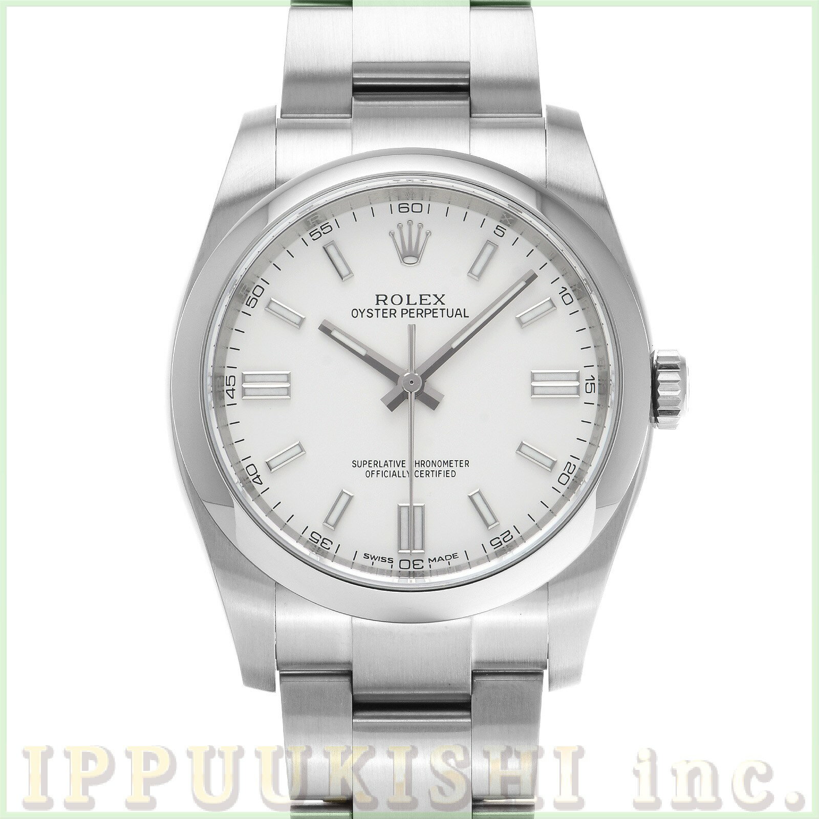 【中古】 ロレックス ROLEX オイスターパーペチュアル 36 116000 ランダムシリアル ホワイト メンズ 腕時計