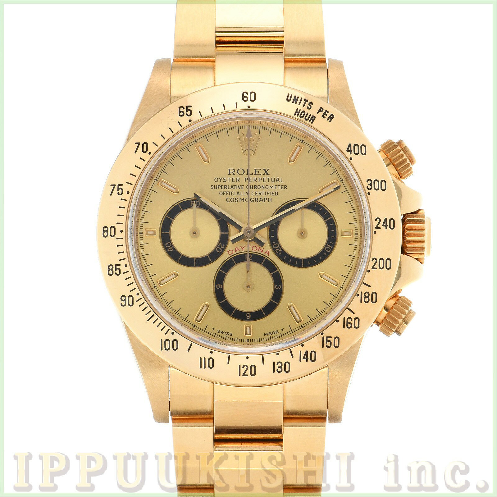 【中古】 ロレックス ROLEX コスモグラフ デイトナ 逆6 16528 W番(1994年頃製造) シャンパン メンズ 腕時計