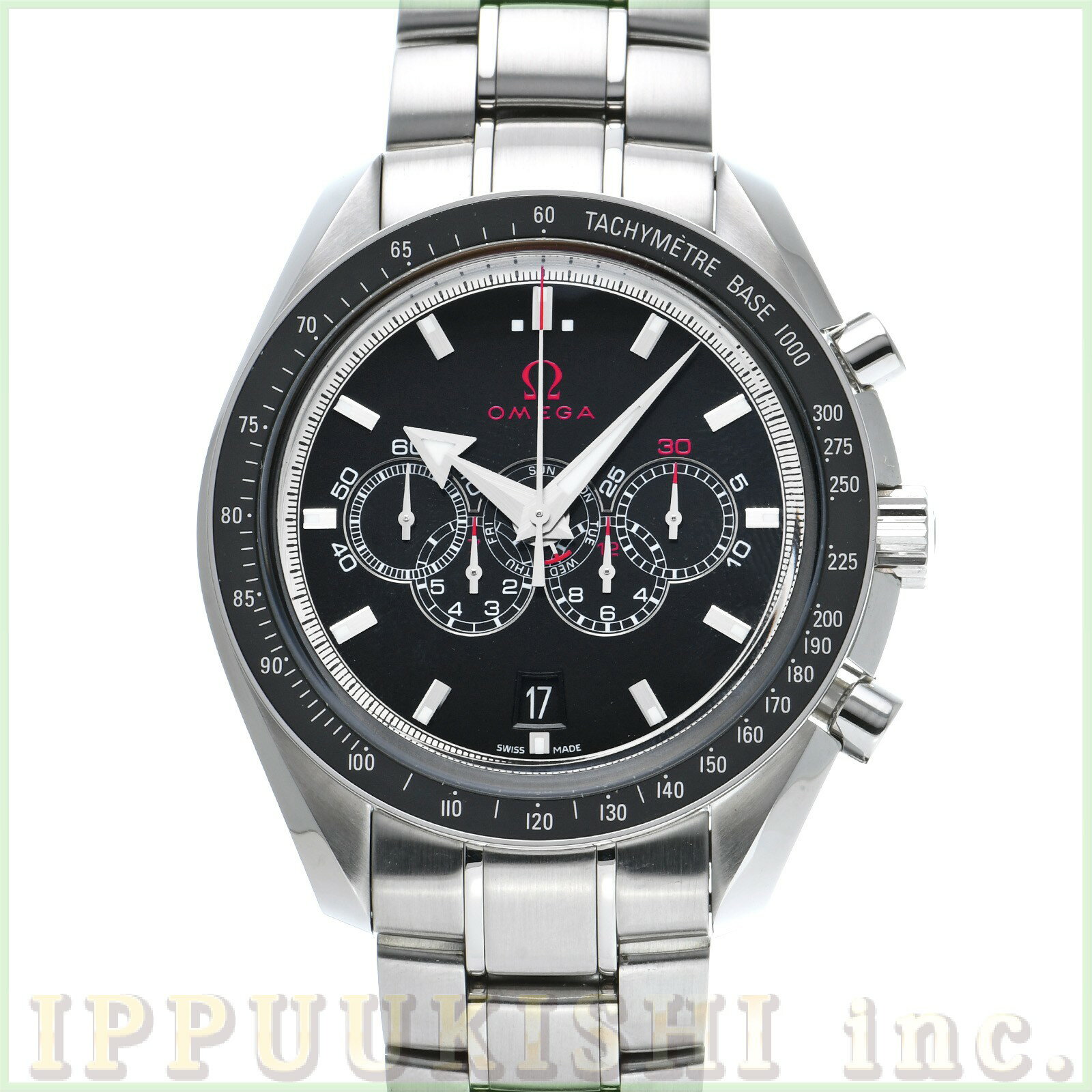 【中古】 オメガ OMEGA スピードマスター ブロードアロー コーアクシャル オリンピックコレクション 321.30.44.52.01.001 ブラック メンズ 腕時計のサムネイル