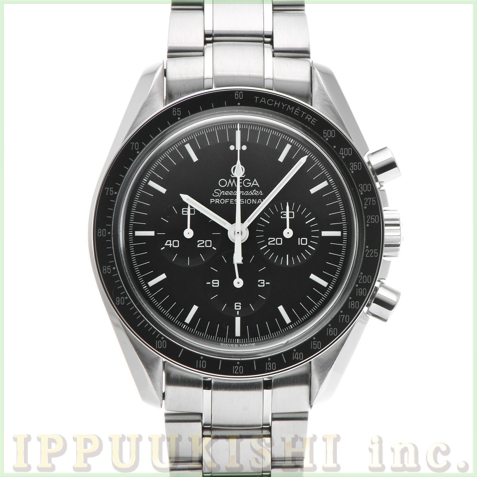 【中古】 オメガ OMEGA スピードマスター ムーンウォッチ プロフェッショナル アポロ11号 30th 3560.50 ブラック メンズ 腕時計