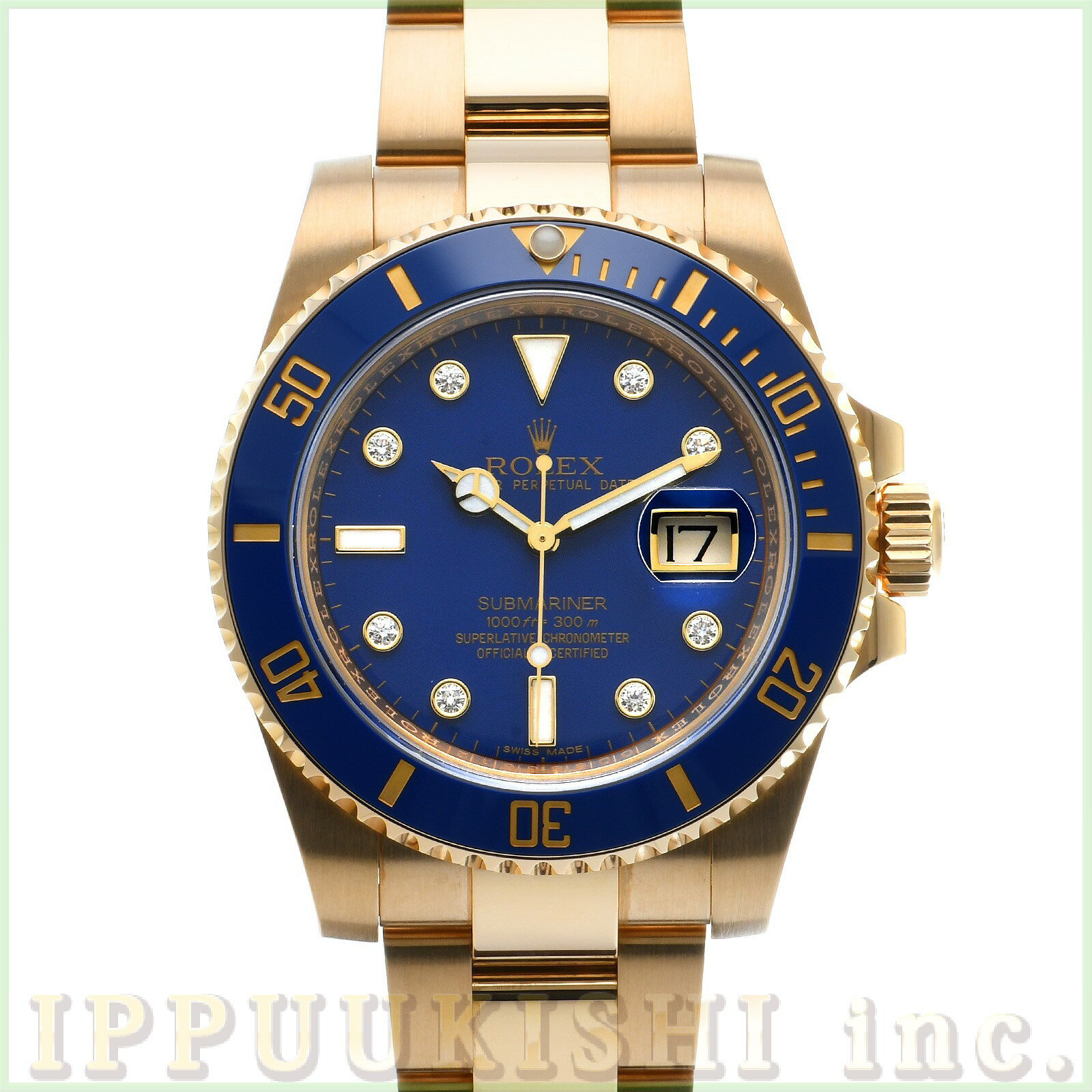 【中古】 ロレックス ROLEX サブマリーナ デイト 116618GLB ランダムシリアル ブルー ...