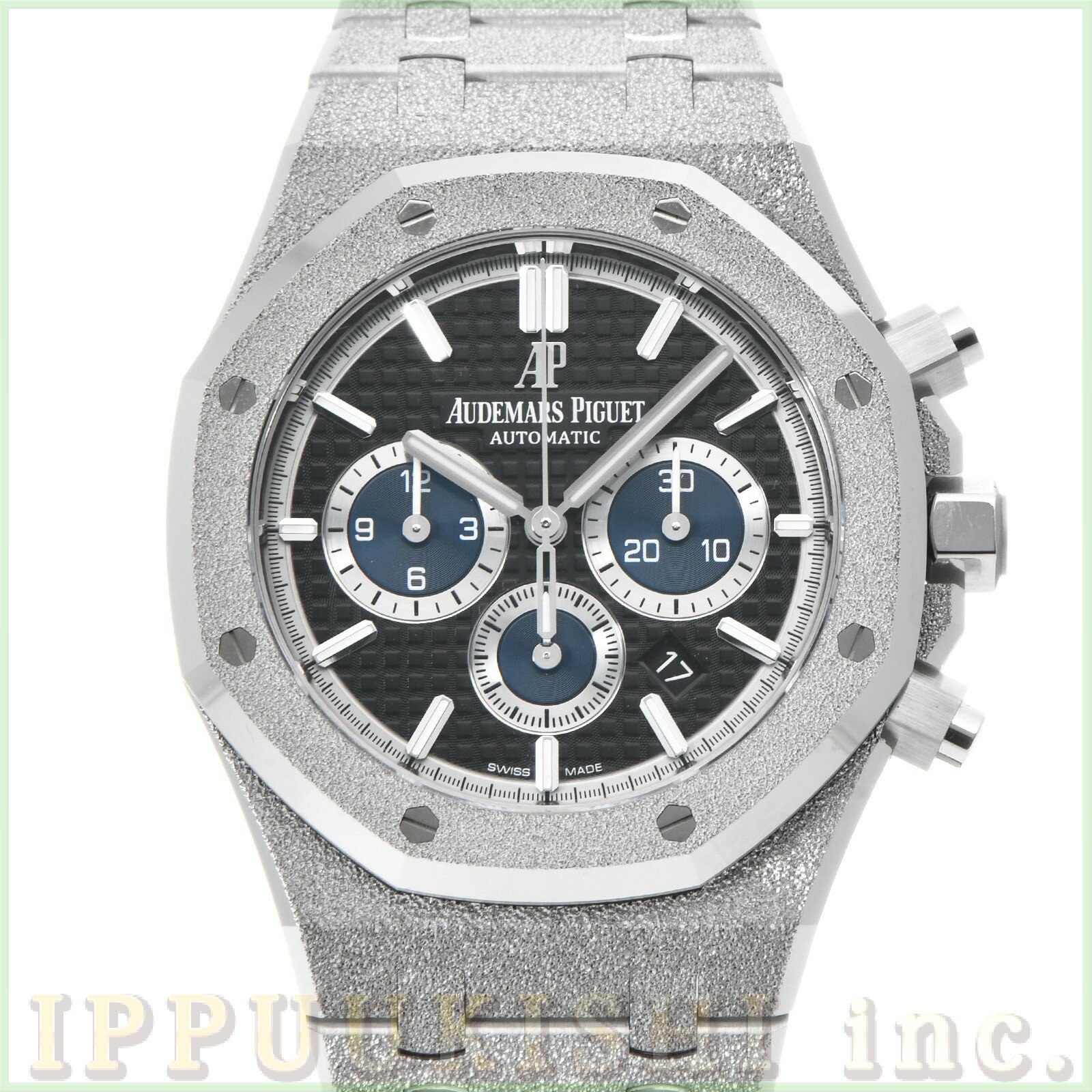 【WATCHNIAN誕生記念 全品P2倍 〜8/23】【中古】 オーデマ・ピゲ AUDEMARS PIGUET ロイヤルオーク クロノグラフ フロステッドゴールド 26331BC.GG.1224BC.03 ブラック/グレーブルー メンズ 腕時計