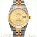 【中古】 ロレックス ROLEX デイトジャスト 16233G Y番(2003年頃製造) シャンパン/ダイヤモンド メンズ 腕時計
