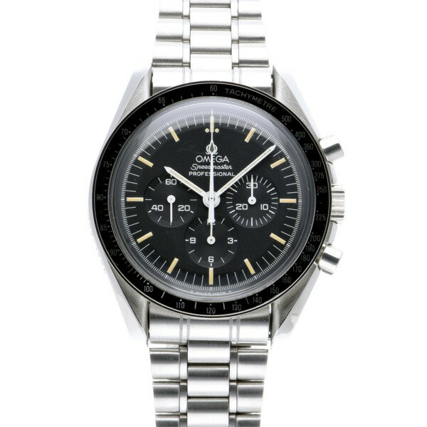 【中古】 オメガ OMEGA スピードマスター プロフェッショナル ムーンウォッチ アポロ11号 25th 3591.50 ブラック メンズ 腕時計