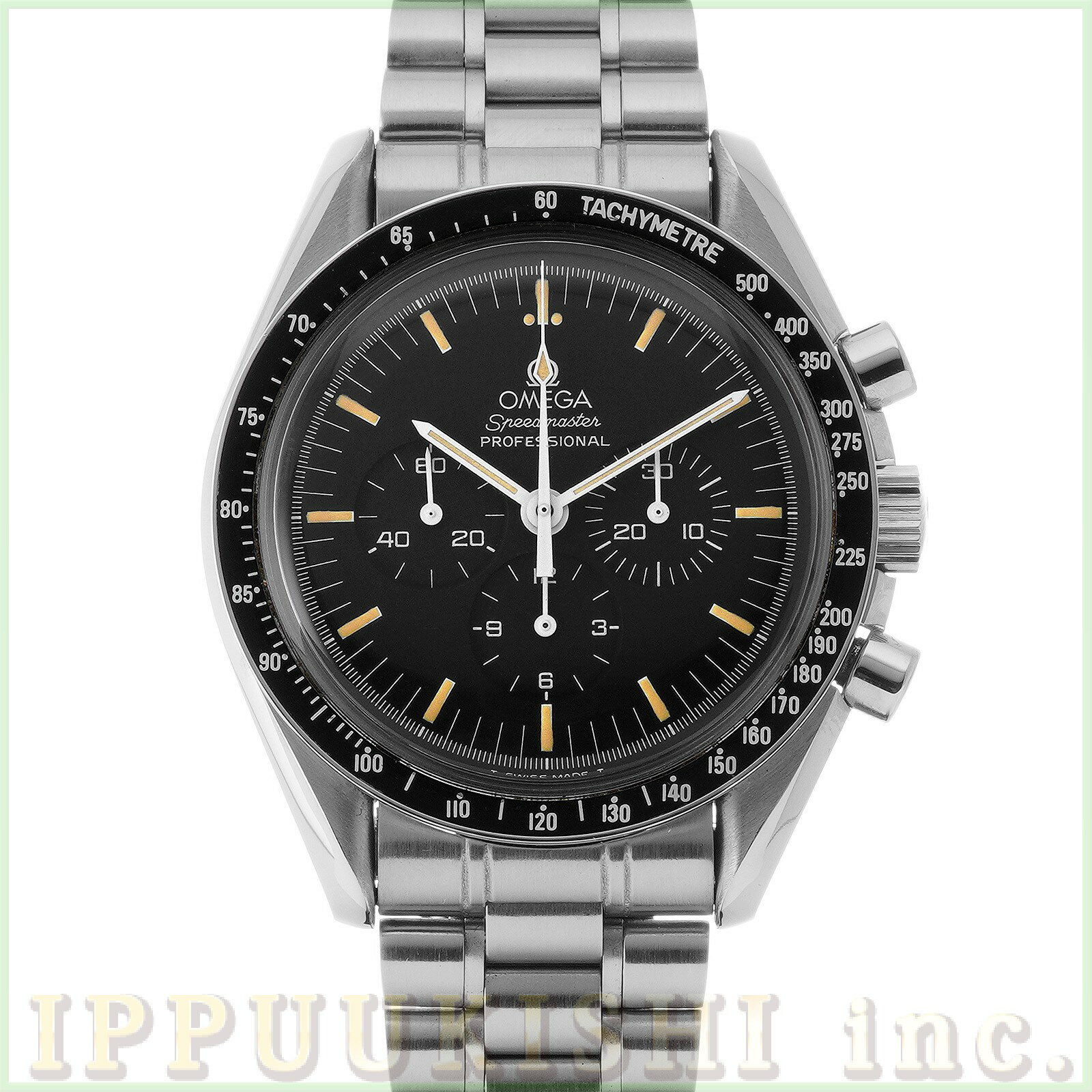 【中古】 オメガ OMEGA スピードマスター プロフェッショナル ムーンウォッチ アポロ11 10th 3592.50 ブラック メンズ 腕時計